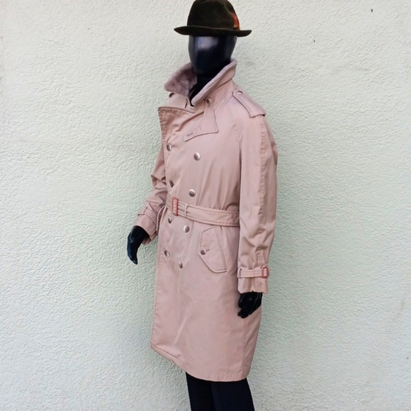 LONDON FOG MEN'S VINTAGE DOUBLE BREASTED LUXURY TRENCH COAT(EXTRA THICK LINING) - Picture 6 of 17
